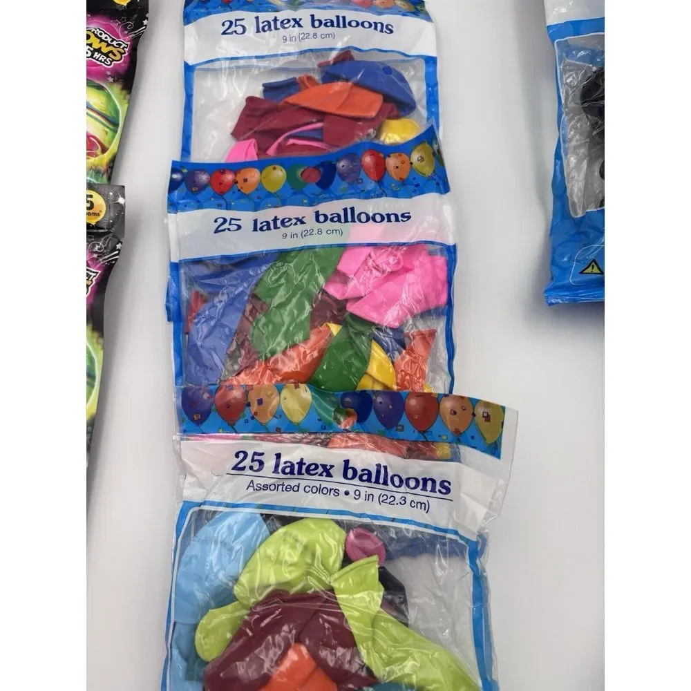 10 Packages Of Balloons NWT Light Ups Are 9 Inch.‎ The Rest Are 12 Inch. 2648